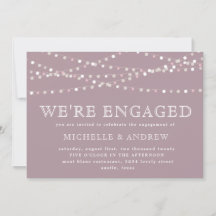 Creme botanische Pastellleuchten Verlobung