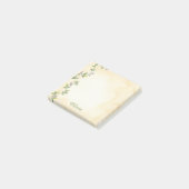 Creme Botanische persönliche Haftnotizen Post-it Klebezettel (angewinkelt)
