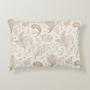Creme Braun Boho Bohemian Dekokissen