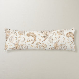Creme Braun Boho Bohemian Seitenschläferkissen