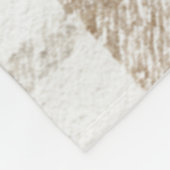 Creme Braun Grau Streifen Fleecedecke (Ecke)
