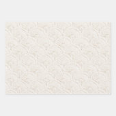 Creme Brauner Boho-Bohemian-Geburtstag Geschenkpapier Set (Vorderseite 3)