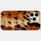 Creme Brown Cowhide Case-Mate iPhone Hülle (Rückseite (Horizontal))