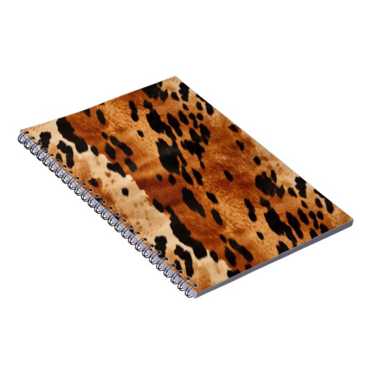 Creme Brown Cowhide Notizblock (Rechte Seite)