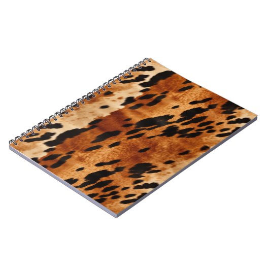 Creme Brown Cowhide Notizblock (Linke Seite)