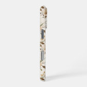 Creme Brown Floral iPhone Hülle (Rechte Seite)