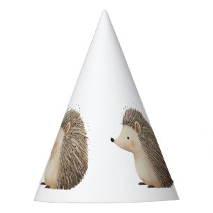 Creme Brown Igel Geburtstag Partyhütchen