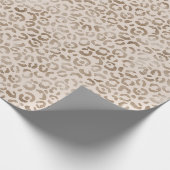 Creme Brown Leopard Print            Geschenkpapier (Ecke)