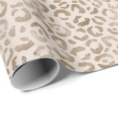 Creme Brown Leopard Print            Geschenkpapier (Rolleneckpunkt)