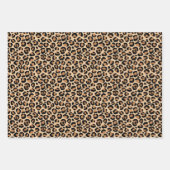 Creme Brown Leopard Print Geschenkpapier Set (Vorderseite 2)