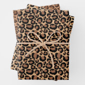 Creme Brown Leopard Print Geschenkpapier Set (Beispiel)