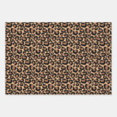 Creme Brown Leopard Print Geschenkpapier Set (Vorderseite)
