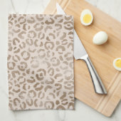 Creme Brown Leopard Print        Geschirrtuch (Viertel Falte)