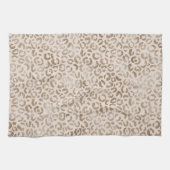 Creme Brown Leopard Print        Geschirrtuch (Horizontal)