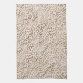 Creme Brown Leopard Print        Geschirrtuch (Vertikal)