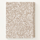 Creme Brown Leopard Print Notizblock (Rückseite)