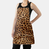 Creme Brown Leopard Print Schürze (InSitu)
