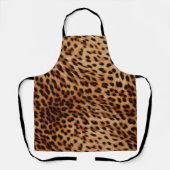 Creme Brown Leopard Print Schürze (Vorderseite)
