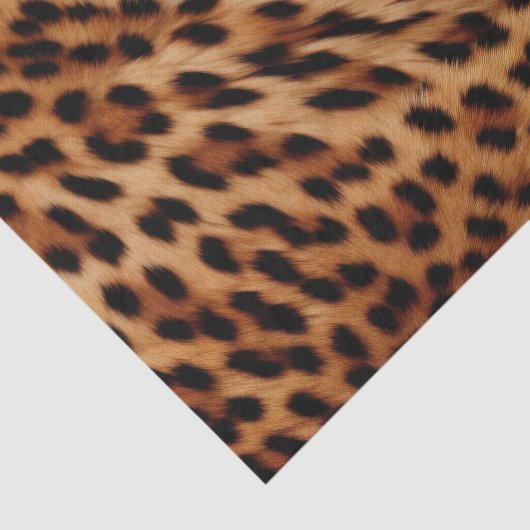 Creme Brown Leopard Print Seidenpapier (Ausschnitt)
