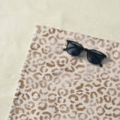 Creme Brown Leopard Print        Strandtuch (Beispiel)