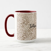 Creme Brown Leopard Print      Tasse (Links)