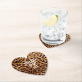 Creme Brown Leopard Print Untersetzer (Vor Ort)