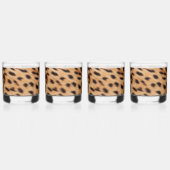 Creme Brown Leopard Print Whiskyglas (Hinten)