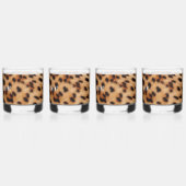 Creme Brown Leopard Print Whiskyglas (Links)