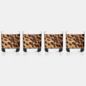 Creme Brown Leopard Print Whiskyglas (Rechts)