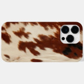 Creme Brown Western Cowhide Case-Mate iPhone Hülle (Rückseite (Horizontal))