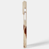 Creme Brown Western Cowhide Case-Mate iPhone Hülle (Rückseite / Links)