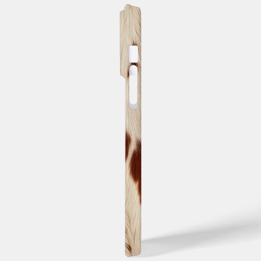 Creme Brown Western Cowhide Case-Mate iPhone Hülle (Rückseite / Links)