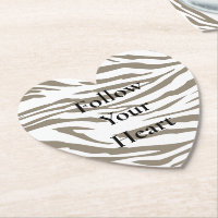 Creme Brown White Zebra Print