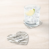 Creme Brown White Zebra Print Untersetzer (Vor Ort)