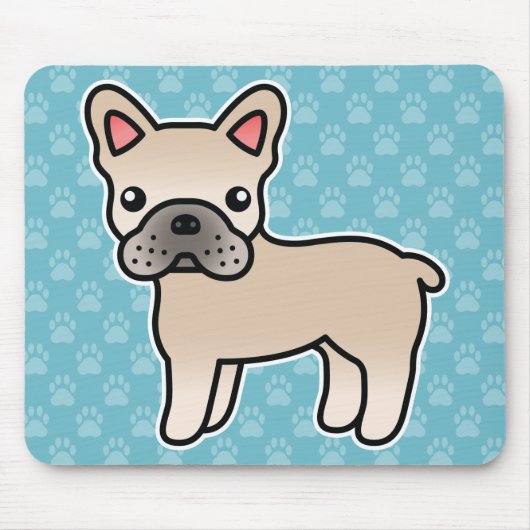 Creme Cartoon Mousepad (Vorne)