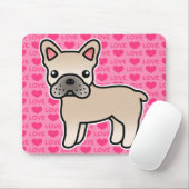 Creme Cartoon Mousepad (Mit Mouse)