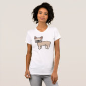 Creme Cartoon T-Shirt (Vorne ganz)