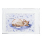 Creme Cat Kissenbezug (Rückseite)