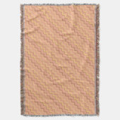 Creme Chevron Muster Wurfdecke Decke (Vorderseite Vertikal)