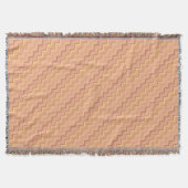 Creme Chevron Muster Wurfdecke Decke (Vorderseite)