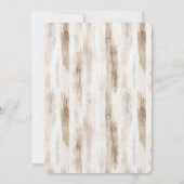 Creme Chic Creme Brautparty Einladung (Rückseite)