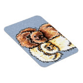 Creme Chocolate Labradoodles Magnet (Rechte Seite)