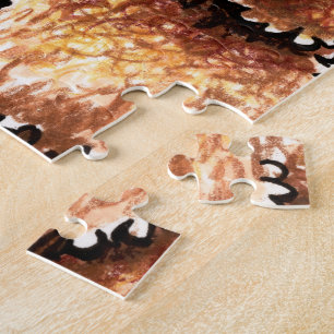 Creme Chocolate Labradoodles Puzzle