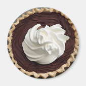 Creme Chocolate Pudding Pie Food Magnet (Vorne)