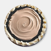 Creme Chocolate Pudding Pie Food Magnet (Vorne)