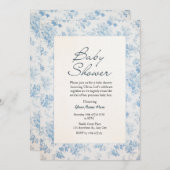 Creme Classic Traditional Baby Shower Einladungen (Vorne/Hinten)