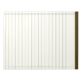 Creme Colored Notes Notizblock (Vorderseite)