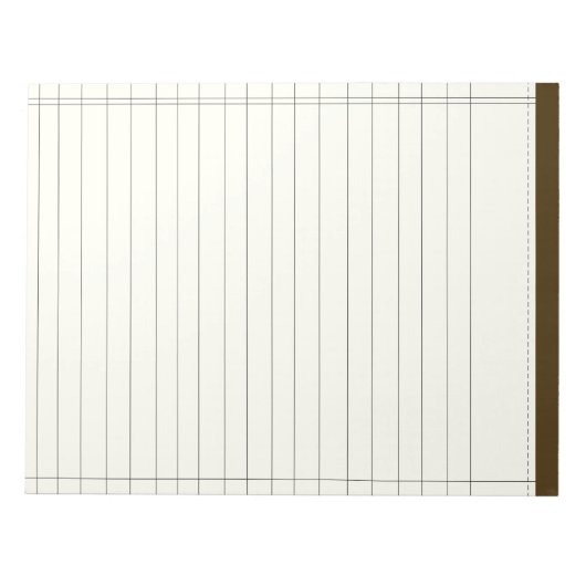 Creme Colored Notes Notizblock (Vorderseite)