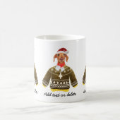 Creme Dackel Tragen Ugly Sweater Hund Lover Kaffeetasse (Mittel)