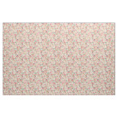 Creme Dackel Vintage Blumenmotive Stoff (Fat Quarter (45,7 x 55,9 cm))